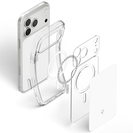 Husa de protectie Spigen Ultra Hybrid compatibil cu iPhone 17 Pro Max / iPhone 18 Pro Max, Alb