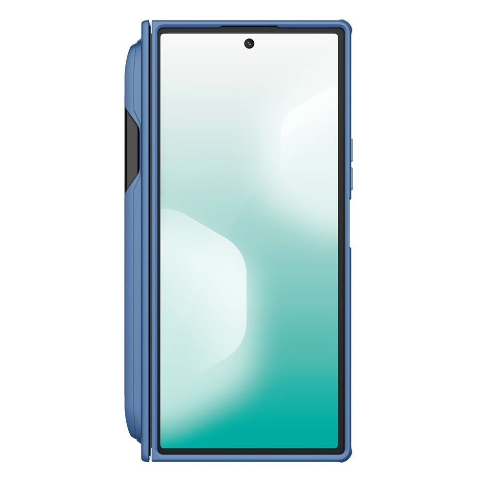 Husa de protectie Nillkin Super Frosted Shield Fold compatibil cu Samsung Galaxy Z Fold7, Albastru