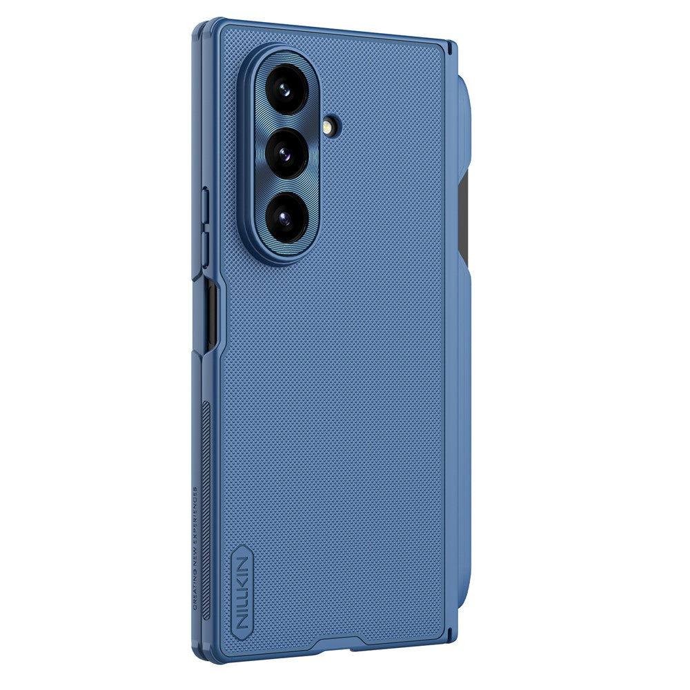 Husa de protectie Nillkin Super Frosted Shield Fold compatibil cu Samsung Galaxy Z Fold7, Albastru