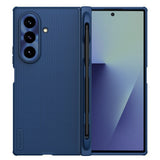 Husa de protectie Nillkin Super Frosted Shield Fold compatibil cu Samsung Galaxy Z Fold7, Albastru