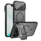 Husa de protectie Nillkin CamShield Prop Magnetic compatibil cu iPhone 17 Pro Max / iPhone 18 Pro Max, Negru Transparent