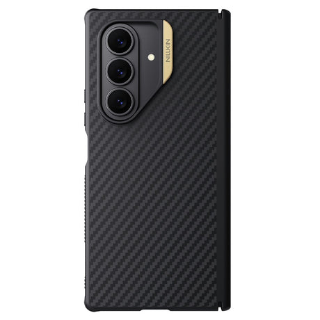 Husa de protectie Nillkin Synthetic Fiber Pro compatibil cu Samsung Galaxy Z Fold7, Auriu