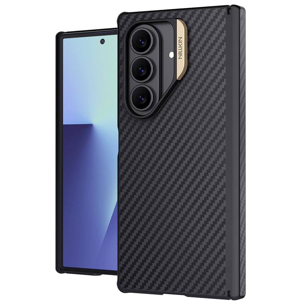 Husa de protectie Nillkin Synthetic Fiber Pro compatibil cu Samsung Galaxy Z Fold7, Auriu
