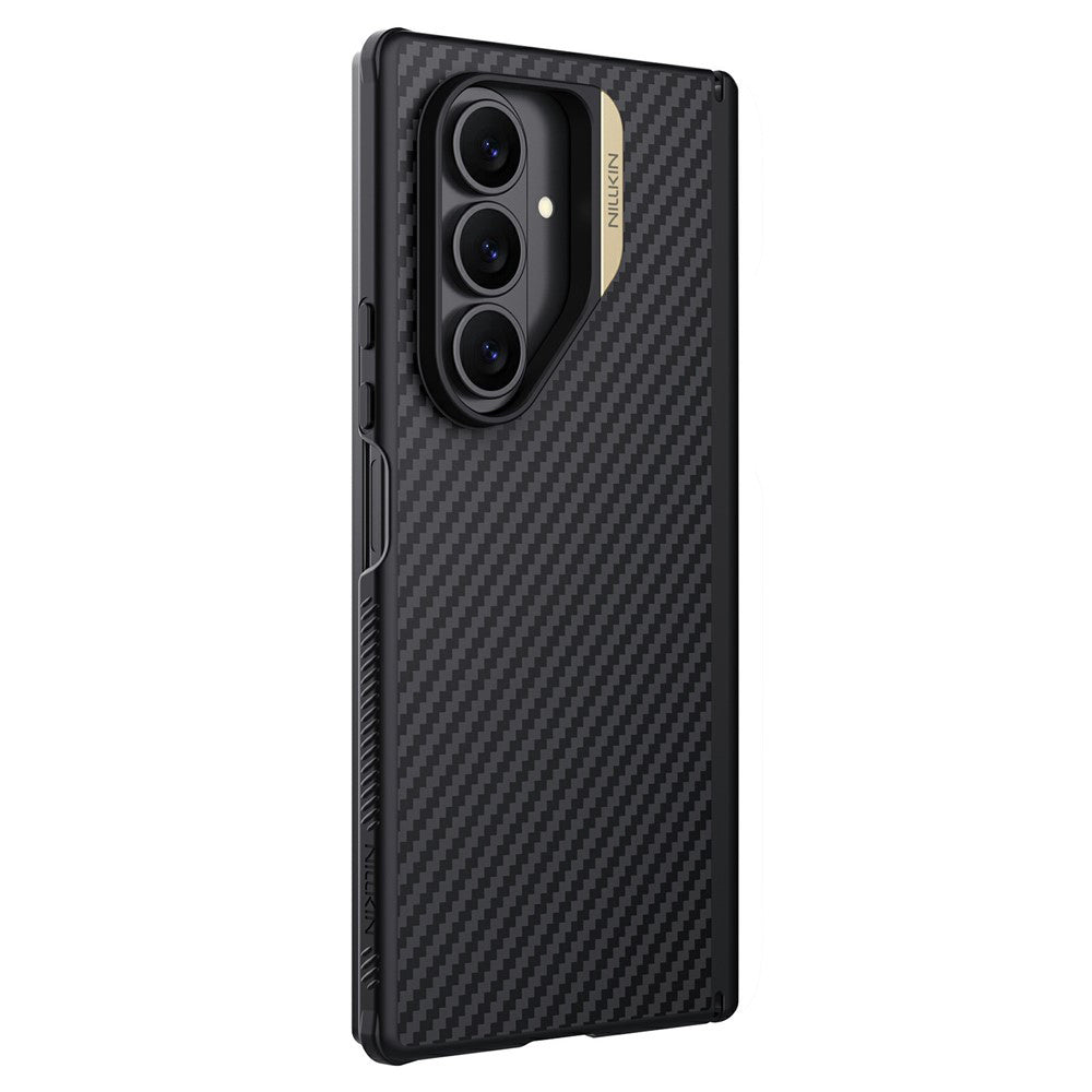 Husa de protectie Nillkin Synthetic Fiber Pro compatibil cu Samsung Galaxy Z Fold7, Auriu