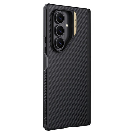 Husa de protectie Nillkin Synthetic Fiber Pro compatibil cu Samsung Galaxy Z Fold7, Auriu