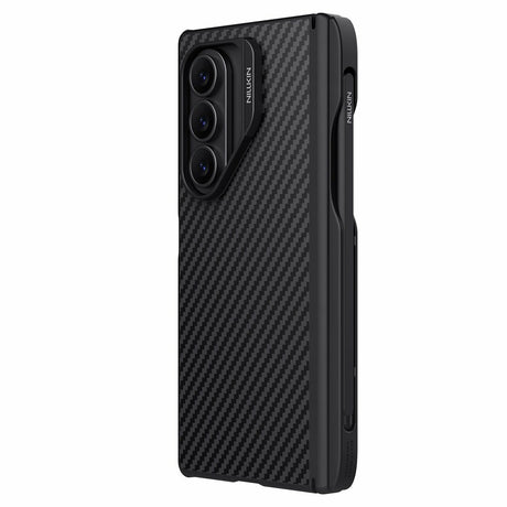Husa de protectie Nillkin Synthetic Fiber Pro compatibil cu Samsung Galaxy Z Fold7, Negru