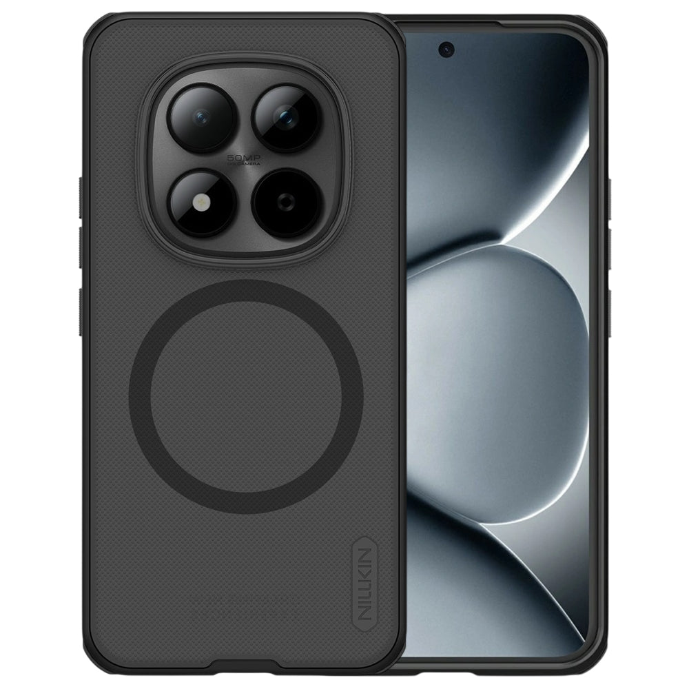 Husa de protectie Nillkin Super Frosted Shield Pro Magnetic compatibil cu Xiaomi Redmi Note 15 Pro+ 5G, Negru Transparent