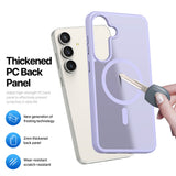 Husa de protectie Dux Ducis Yind MagSafe compatibil cu Samsung Galaxy S26 FE / Samsung Galaxy S25 FE, Mov deschis