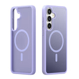 Husa de protectie Dux Ducis Yind MagSafe compatibil cu Samsung Galaxy S26 FE / Samsung Galaxy S25 FE, Mov deschis