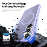 Husa de protectie Dux Ducis Yind MagSafe compatibil cu Samsung Galaxy S26 FE / Samsung Galaxy S25 FE, Mov deschis