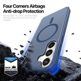 Husa de protectie Dux Ducis Yind MagSafe compatibil cu Samsung Galaxy S26 FE / Samsung Galaxy S25 FE, Albastru inchis