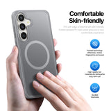 Husa de protectie Dux Ducis Yind MagSafe compatibil cu Samsung Galaxy S26 FE / Samsung Galaxy S25 FE, Gri