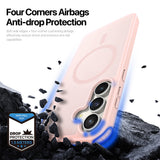 Husa de protectie Dux Ducis Yind MagSafe compatibil cu Samsung Galaxy S26 FE / Samsung Galaxy S25 FE, Roz