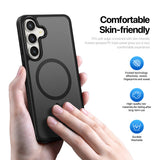 Husa de protectie Dux Ducis Yind MagSafe compatibil cu Samsung Galaxy S26 FE / Samsung Galaxy S25 FE, Negru