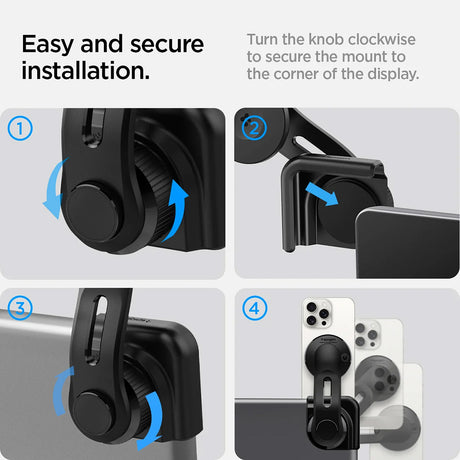Suport auto telefon Spigen, negru