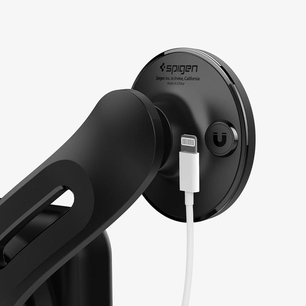 Suport Auto Spigen OneTap (ACP07869), MagSafe, Ajustabil, Negru