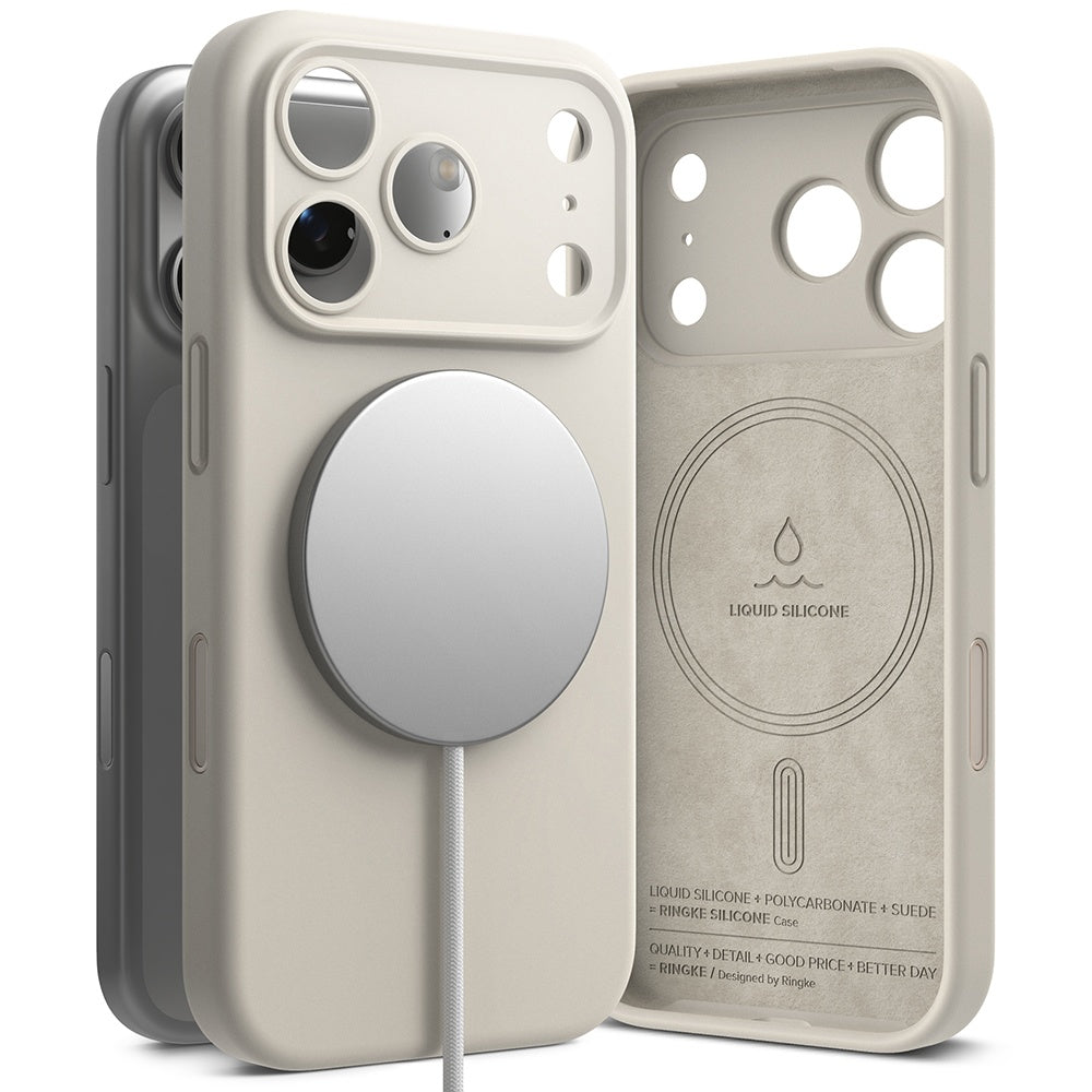 Husa de protectie Ringke compatibil cu iPhone 18 Pro Max, Crem