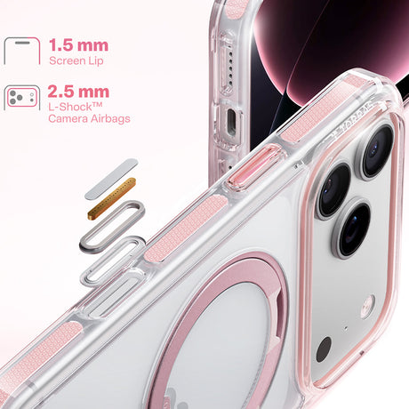 Husa de protectie Torras Ostand O3 Light compatibil cu iPhone 18 Pro Max / iPhone 17 Pro Max, Transparent