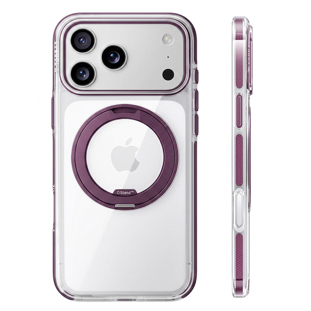 Husa de protectie Torras Ostand O3 Light compatibil cu iPhone 17 Pro / iPhone 18 Pro, Mov