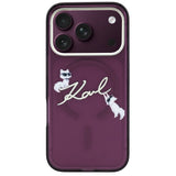 Husa de protectie Karl Lagerfeld compatibil cu iPhone 18 Pro / iPhone 17 Pro, Bordo