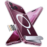 Husa de protectie Torras Ostand L1 Guardian compatibil cu iPhone 17 Pro / iPhone 18 Pro, Transparent