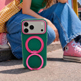 Husa de protectie Torras Ostand O3 compatibil cu iPhone 17 Pro Max / iPhone 18 Pro Max, Verde