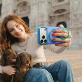 Husa de protectie Torras Ostand O3 compatibil cu iPhone 17 Pro Max / iPhone 18 Pro Max, Albastru