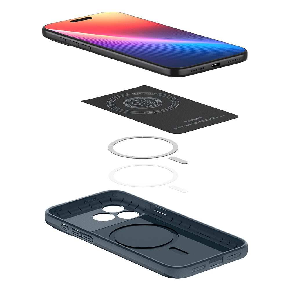 Husa de protectie Spigen Thin Fit compatibil cu iPhone 17 Pro Max / iPhone 18 Pro Max, Albastru inchis