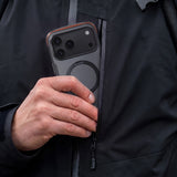 Husa de protectie Torras Ostand Q3 Air Pro compatibil cu iPhone 18 Pro / iPhone 17 Pro, Negru