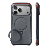 Husa de protectie Torras Ostand Q3 Air Pro compatibil cu iPhone 18 Pro / iPhone 17 Pro, Negru