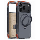Husa de protectie Torras Ostand Q3 Air Pro compatibil cu iPhone 18 Pro / iPhone 17 Pro, Negru