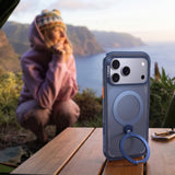 Husa de protectie Torras Ostand Q3 Air compatibil cu iPhone 18 Pro Max / iPhone 17 Pro Max, Albastru