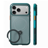Husa de protectie Torras Ostand Q3 Air Series compatibil cu iPhone 18 Pro Max / iPhone 17 Pro Max, Verde