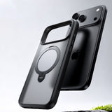 Husa de protectie Torras Ostand Spin Series compatibil cu iPhone 18 Pro Max / iPhone 17 Pro Max, Negru