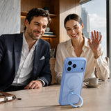 Husa de protectie Torras Ostand Spin Series compatibil cu iPhone 18 Pro / iPhone 17 Pro, Albastru