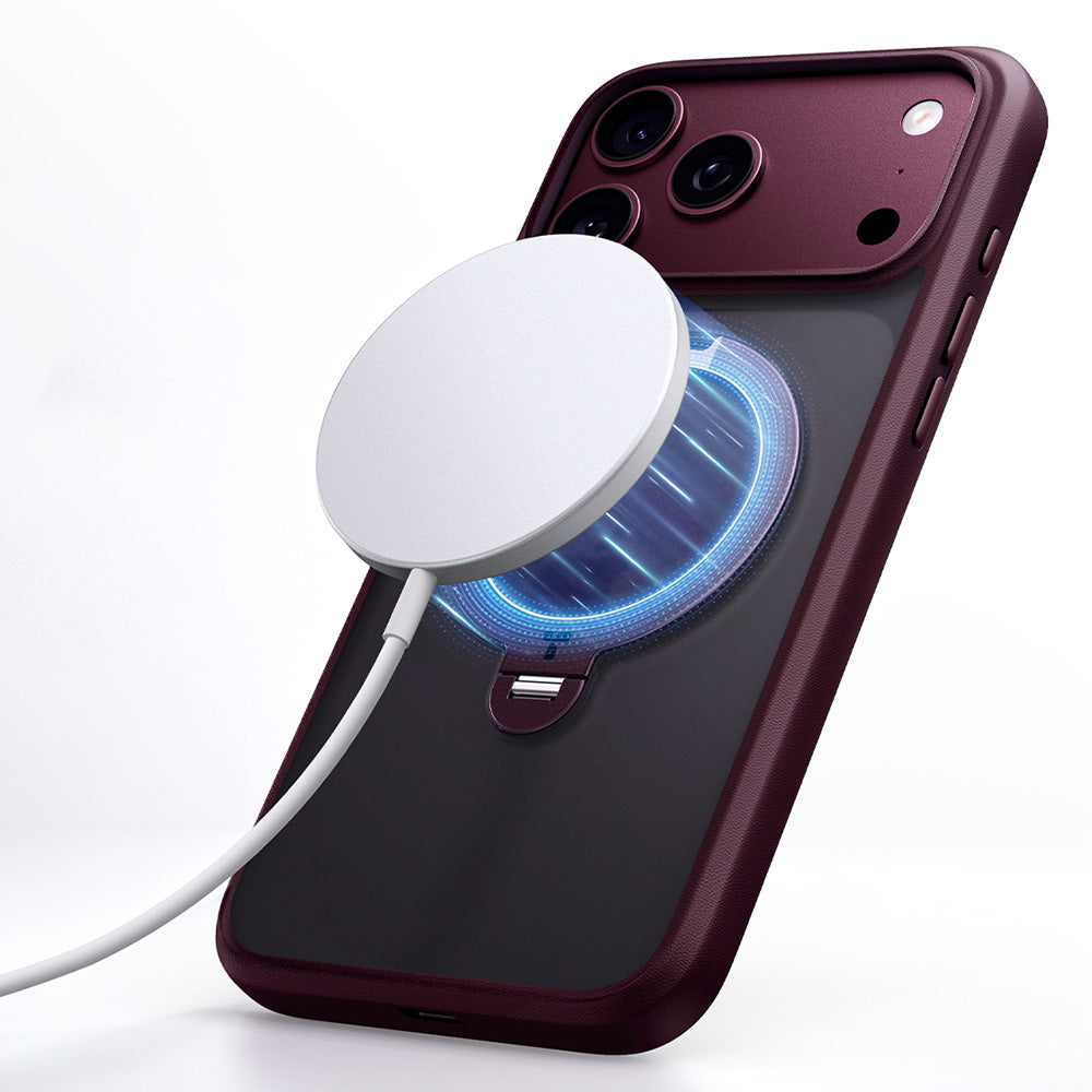 Husa de protectie Torras Ostand Spin Series compatibil cu iPhone 18 Pro Max / iPhone 17 Pro Max, Mov