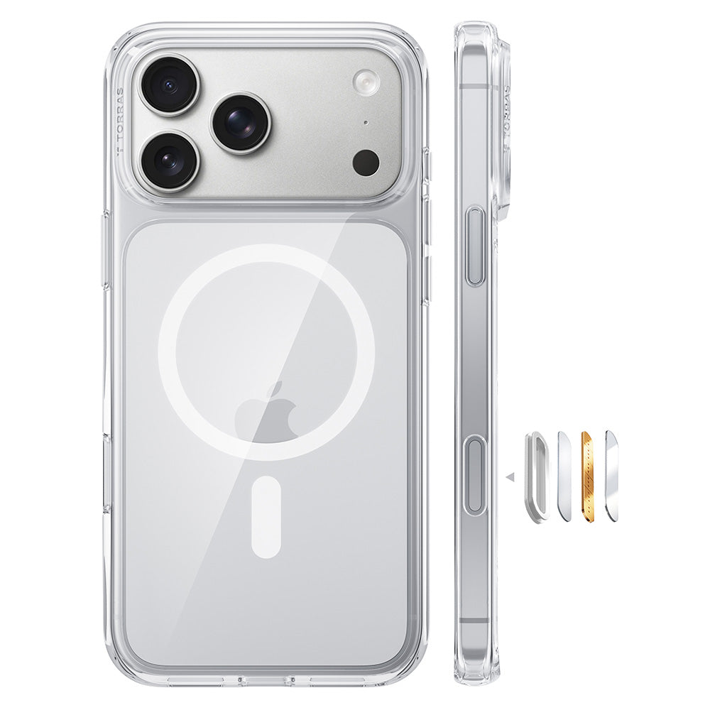 Husa de protectie Torras Guardian Magnetic compatibil cu iPhone 18 Pro Max / iPhone 17 Pro Max, Transparent