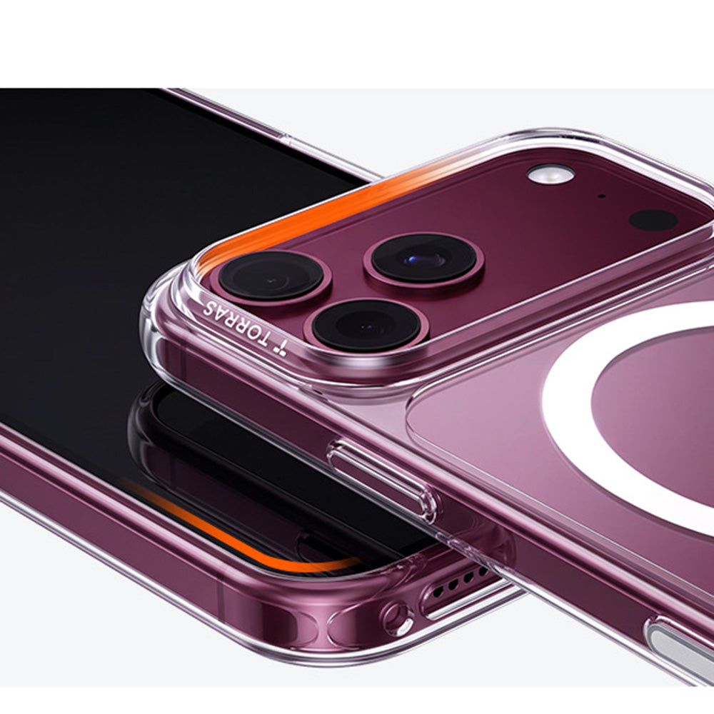 Husa de protectie Torras Guardian Magnetic compatibil cu iPhone 17 Pro / iPhone 18 Pro, Transparent