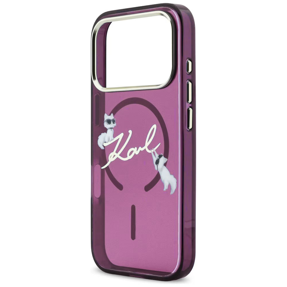 Husa de protectie Karl Lagerfeld compatibil cu iPhone 18 Pro / iPhone 17 Pro, Bordo