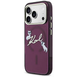 Husa de protectie Karl Lagerfeld compatibil cu iPhone 18 Pro / iPhone 17 Pro, Bordo