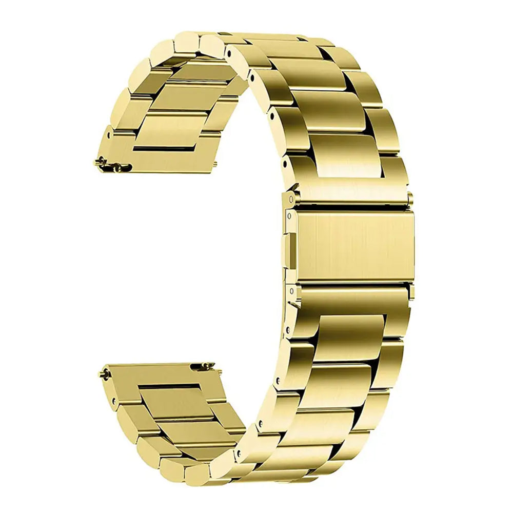 Curea smartwatch Techsuit Watchband 18mm (W010) compatibil cu Huawei Watch GT 4 (41mm)/W1/Honor Watch S1/Garmin Venu 2S/Vivoactive 4S, Auriu