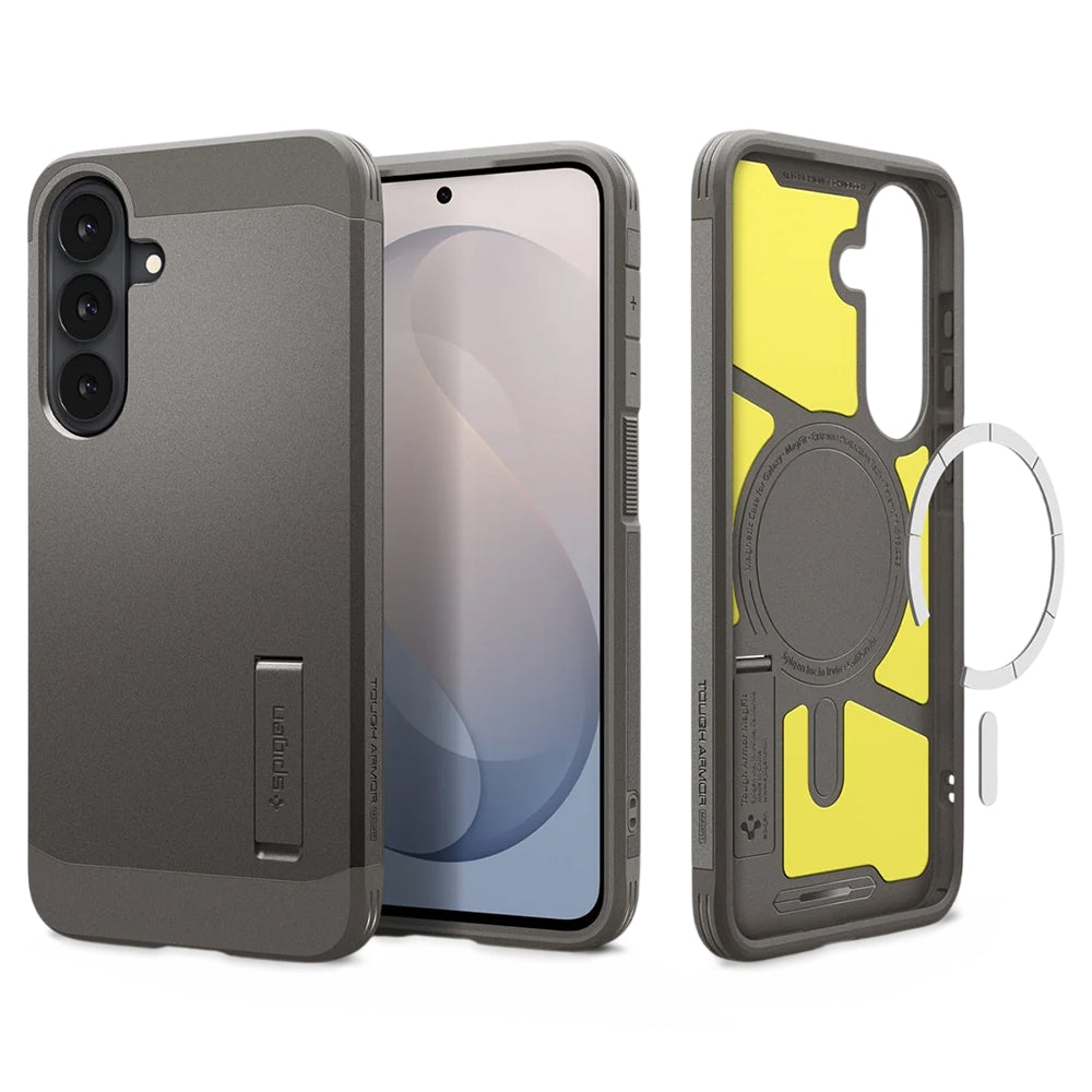 Husa de protectie Spigen Tough Armor compatibil cu Samsung Galaxy S26 FE, Gri