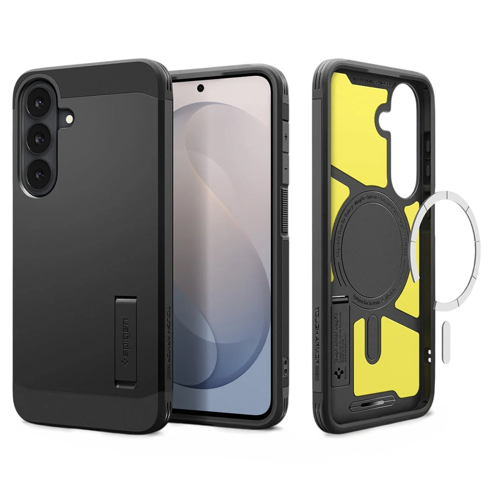 Husa de protectie Spigen Tough Armor compatibil cu Samsung Galaxy S26 FE, Negru