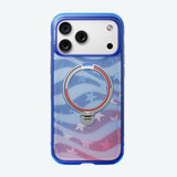 Husa de protectie Torras Ostand Spin Air Football compatibil cu iPhone 17 Pro Max / iPhone 18 Pro Max, Albastru
