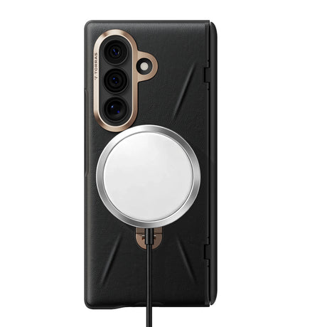Husa de protectie Torras QPRO Leather Series compatibil cu Samsung Galaxy Z Fold8 Ultra, Negru