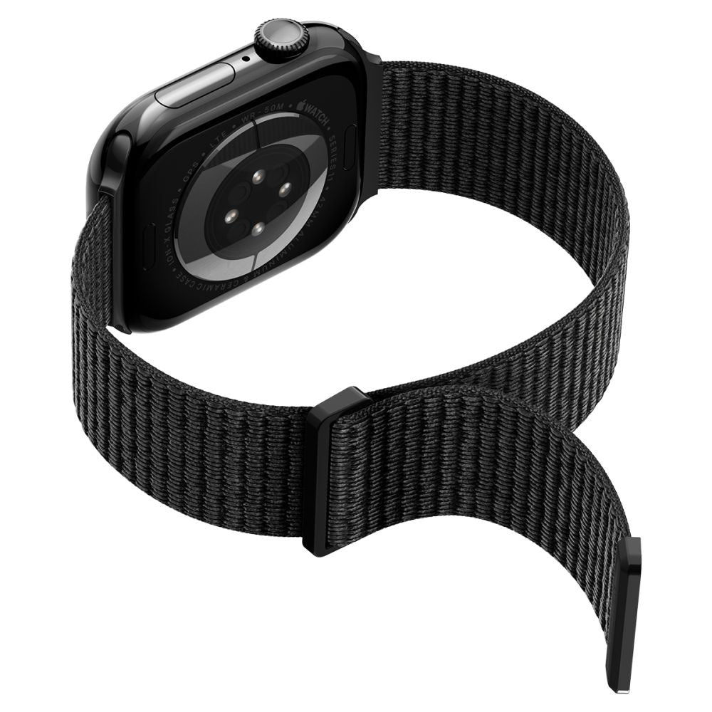 Curea pentru Apple Watch 11/10/9/8/7/SE (3/2/1 Gen)/6/5/4/(44mm/45mm)/ Ultra 3/2/1 (46mm/49mm) - Spigen Band WBF01 (AMP11833) - Black