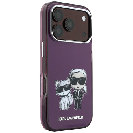 Husa de protectie Karl Lagerfeld compatibil cu iPhone 18 Pro / iPhone 17 Pro, Bordo