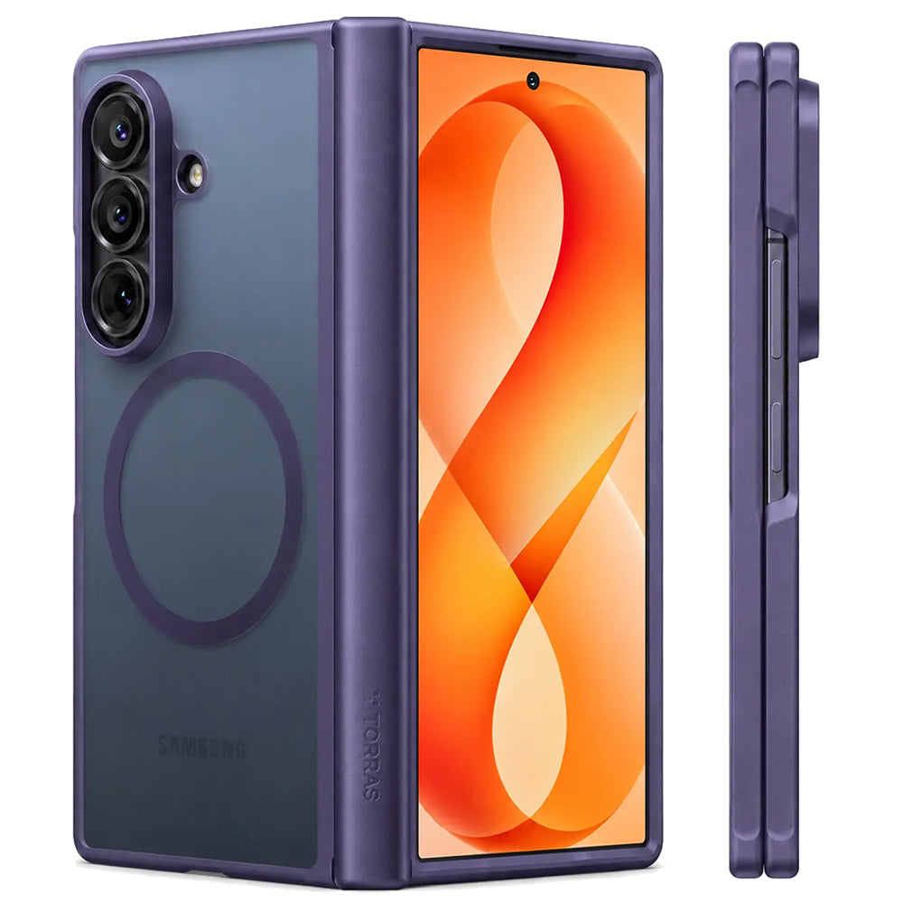 Husa de protectie Torras Guardian Magnetic compatibil cu Samsung Galaxy Z Fold8 Ultra, Mov