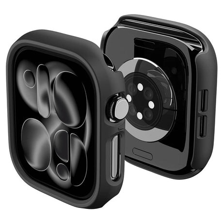 Husă Spigen Thin Fit neagră pentru Apple Watch 12 46mm