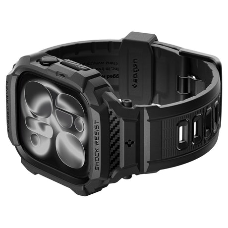 Spigen Rugged Armor Pro husă cu curea pentru Apple Watch 12 46mm, negru
